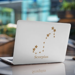 Modern Zodiac Sign Gold Taurus   Element Erde HP Laptop-Aufkleber