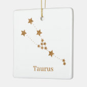 Modern Zodiac Sign Gold Taurus | Element Erde Keramikornament (Links)