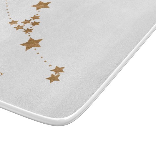 Modern Zodiac Sign Gold Taurus | Element Erde Schneidebrett (Ecke)