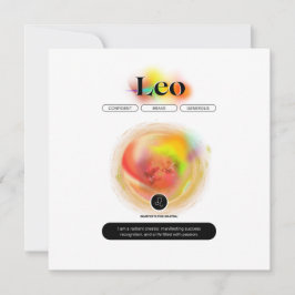 Modern Zodiac Sign Leo Zitat | Elementfeuer