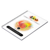 Modern Zodiac Sign Leo Zitat | Elementfeuer Notizblock (Linke Seite)