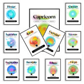 Modern Zodiac Sign Leo Zitat | Elementfeuer Poster