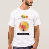 Modern Zodiac Sign Leo Zitat | Elementfeuer T-Shirt (Vorderseite)