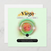 Modern Zodiac Sign Virgen Quote Earth Element Einladung (Vorne/Hinten)