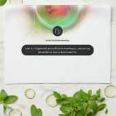 Modern Zodiac Sign Virgen Quote Earth Element Geschirrtuch (Gefaltet)