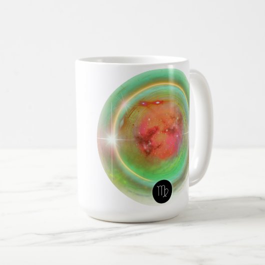 Modern Zodiac Sign Virgen Quote Earth Element Kaffeetasse (VorderseiteRechts)