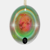 Modern Zodiac Sign Virgen Quote Earth Element Keramik Ornament (Rechts)