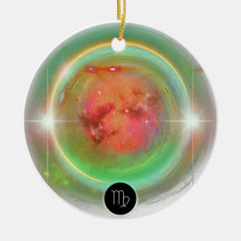 Modern Zodiac Sign Virgen Quote Earth Element Keramik Ornament