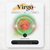 Modern Zodiac Sign Virgen Quote Earth Element Mousepad (Vorne)