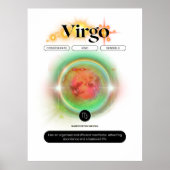 Modern Zodiac Sign Virgen Quote Earth Element Poster (Vorne)