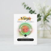 Modern Zodiac Sign Virgen Quote Earth Element Postkarte (Stehend Vorderseite)