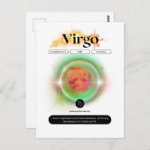 Modern Zodiac Sign Virgen Quote Earth Element Postkarte (Vorne/Hinten)