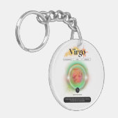 Modern Zodiac Sign Virgen Quote Earth Element Schlüsselanhänger (Vorderseite links)