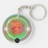 Modern Zodiac Sign Virgen Quote Earth Element Schlüsselanhänger (Rückseite)
