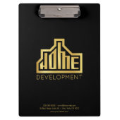 Modern Zuhause Development Logo Real Anwesen Klemmbrett (Vorderseite)