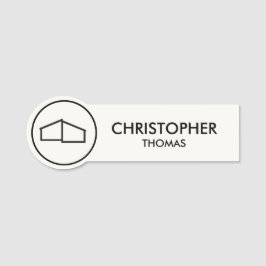 Modern Zuhause Logo Real Anwesen, Realtor Elfenbei Namensschild