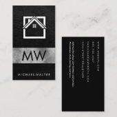 Modern Zuhause Real Anwesen Logo Visitenkarte (Vorne/Hinten)