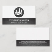 Modern Zuhause Real Anwesen Logo Visitenkarte (Vorne/Hinten)