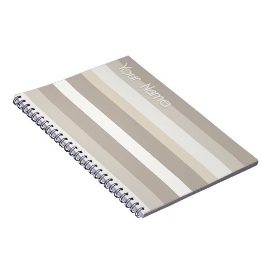 Moderna Linear | Alabaster & Bone Custom Notizblock (Rechte Seite)
