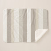 Moderna Linear | Alabaster & Knochen Sherpadecke (Vorderseite (Horizontal))