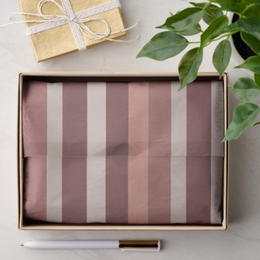 Moderna Linear | Antike Rose & Kupfer Seidenpapier (Geschenk)