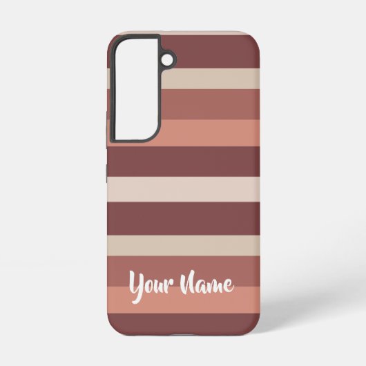 Moderna Linear | Antique Rose & Copper Custom Samsung Galaxy Hülle (Rückseite)