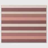 Moderna Linear | Antique Rose & Kupfer Geschenkpapier (Flach)