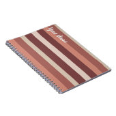 Moderna Linear | Antique Rose & Kupfer Notizblock (Rechte Seite)