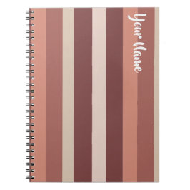 Moderna Linear | Antique Rose & Kupfer Notizblock