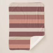 Moderna Linear | Antique Rose & Kupfer Sherpadecke (Vorderseite)