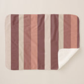 Moderna Linear | Antique Rose & Kupfer Sherpadecke (Vorderseite (Horizontal))