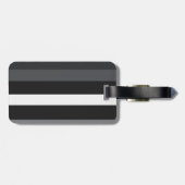 Moderna Linear | Carbon & Obsidian Gepäckanhänger (Rückseite horizontal)