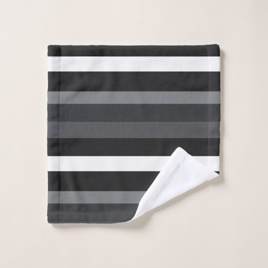Moderna Linear | Carbon & Obsidian Waschlappen (Waschlappen)