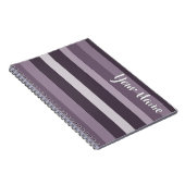 Moderna Linear | Distel- und Rauchplumen-Notizbuch Notizblock (Rechte Seite)