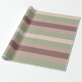 Moderna Linear | Gealterter Salbei & Teerose Geschenkpapier (Ungerollt)