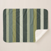 Moderna Linear | Gealterter Salbei und Wintermoos Sherpadecke (Vorderseite (Horizontal))