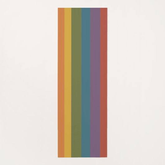 Moderna Linear | MCM Rainbow Personalised Yogamatte (Rückseite)