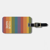 Moderna Linear | MCM Regenbogen Gepäckanhänger (Vorderseite horizontal)