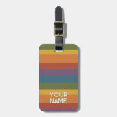 Moderna Linear | MCM Regenbogen Gepäckanhänger (Vorderseite vertikal)