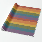Moderna Linear | MCM Regenbogen Geschenkpapier (Ungerollt)