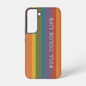 Moderna Linear | MCM Regenbogen Vollfarbe Samsung Galaxy Hülle (Rückseite)