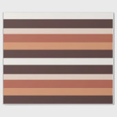 Moderna Linear | Terrakotta & Aprikose Geschenkpapier (Flach)