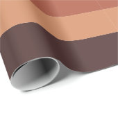 Moderna Linear | Terrakotta & Aprikose Geschenkpapier (Rolleneckpunkt)