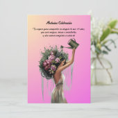 Moderna , Minimalista Einladung (Stehend Vorderseite)