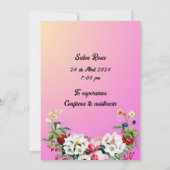 Moderna , Minimalista Einladung (Rückseite)