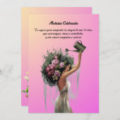 Moderna , Minimalista Einladung (Vorne/Hinten)