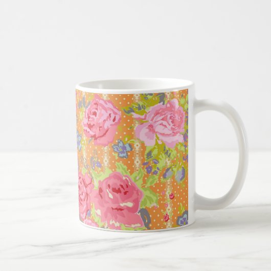 modernchintz_orange kaffeetasse (Rechts)