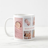 Moderne 10-Foto-Rosa Weltbeste Urgroßmutter Kaffeetasse (Links)