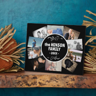 Moderne 10 Fotos in der Familie Fotoplatte