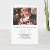 Moderne 12-Foto-Beerdigung für das liebende Gedäch Programm (Rückseite)